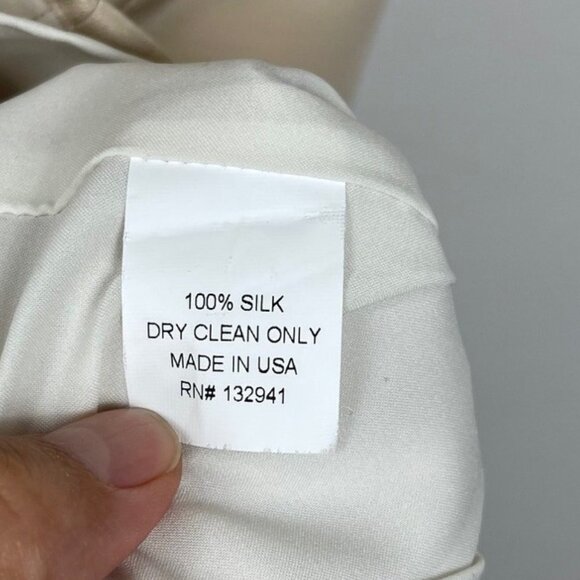 Amanda Uprichard Pyramid Dress In Bone, Size L - Picture 7 of 9